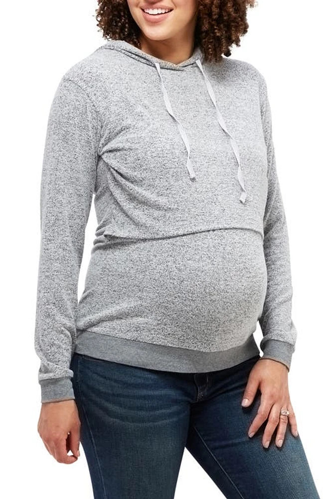 Nom Maternity Jojo Maternity/Nursing Hoodie Hacci at Nordstrom,