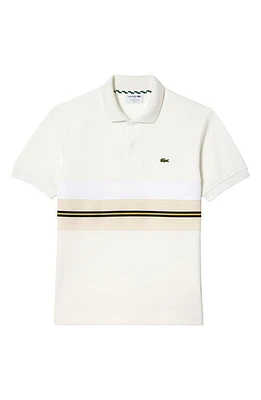 Lacoste Colorblock Polo in Farine at Nordstrom, Size 9