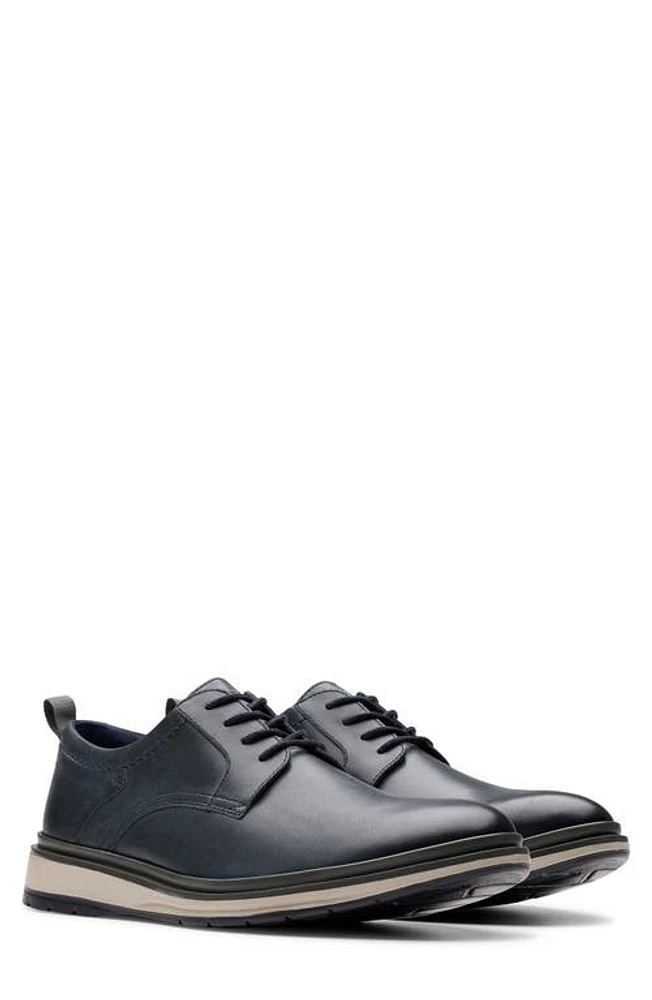 Clarks(r) Chantry Derby Navy Leather at Nordstrom,