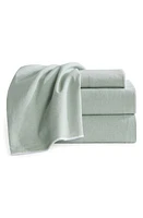 DKNY Pure Washed Linen & Cotton Sheet Set in Sage at Nordstrom