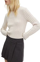 MANGO Rib Roll Neck Sweater at Nordstrom,