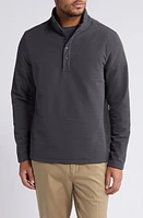 Free Fly Bonded Grid Fleece Pullover Black Sand at Nordstrom,