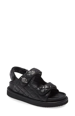 Kurt Geiger London Orson Slingback Sandal Black Leather at Nordstrom,