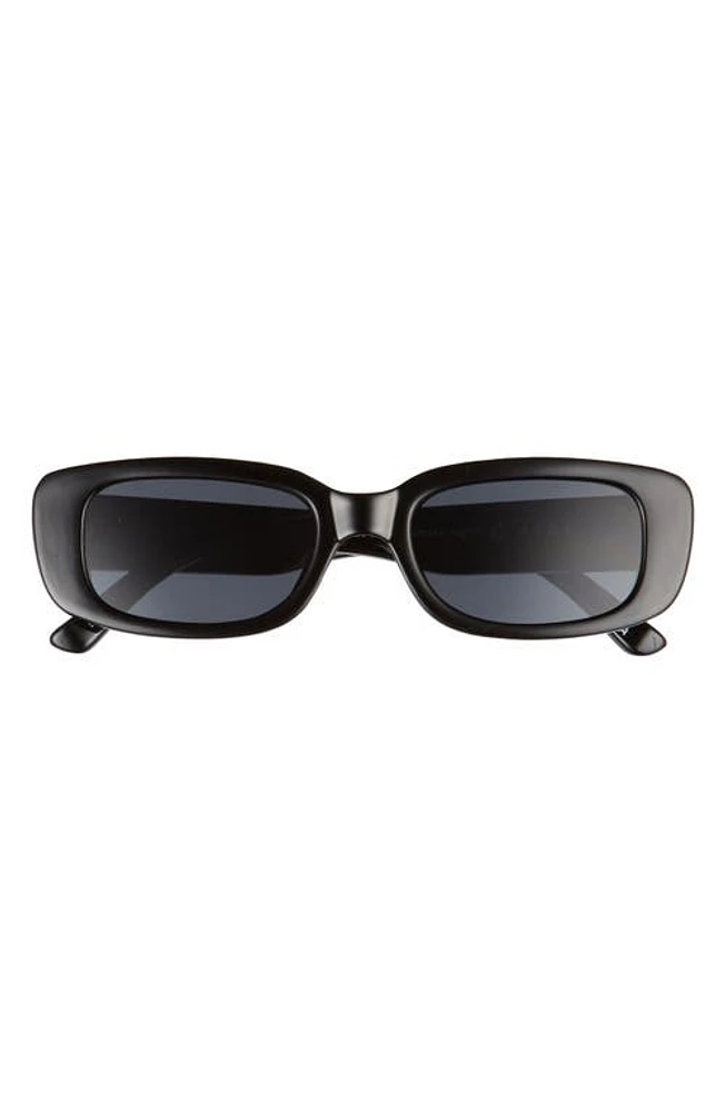 AIRE Ceres 51mm Rectangular Sunglasses in Black /Smoke Mono at Nordstrom