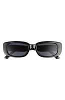 AIRE Ceres 51mm Rectangular Sunglasses in Black /Smoke Mono at Nordstrom