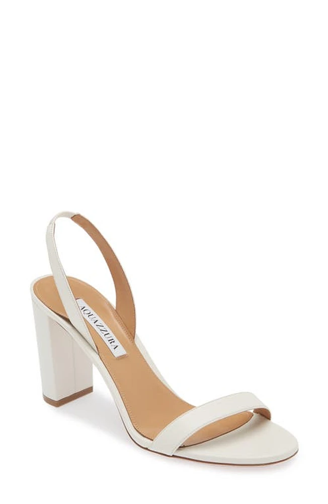 Aquazzura So Nude Slingback Sandal White at Nordstrom,