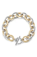 Jane Basch Designs Two-Tone Cable Chain Bracelet in Silver And Gold at Nordstrom