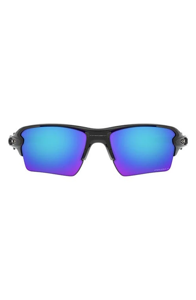 Oakley Flak 2.0 XL 59mm Polarized Sport Wrap Sunglasses in Black/prizm Sapphire Iridium at Nordstrom