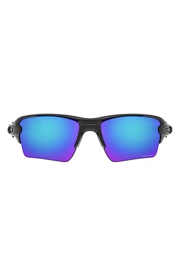 Oakley Flak 2.0 XL 59mm Polarized Sport Wrap Sunglasses in Black/prizm Sapphire Iridium at Nordstrom