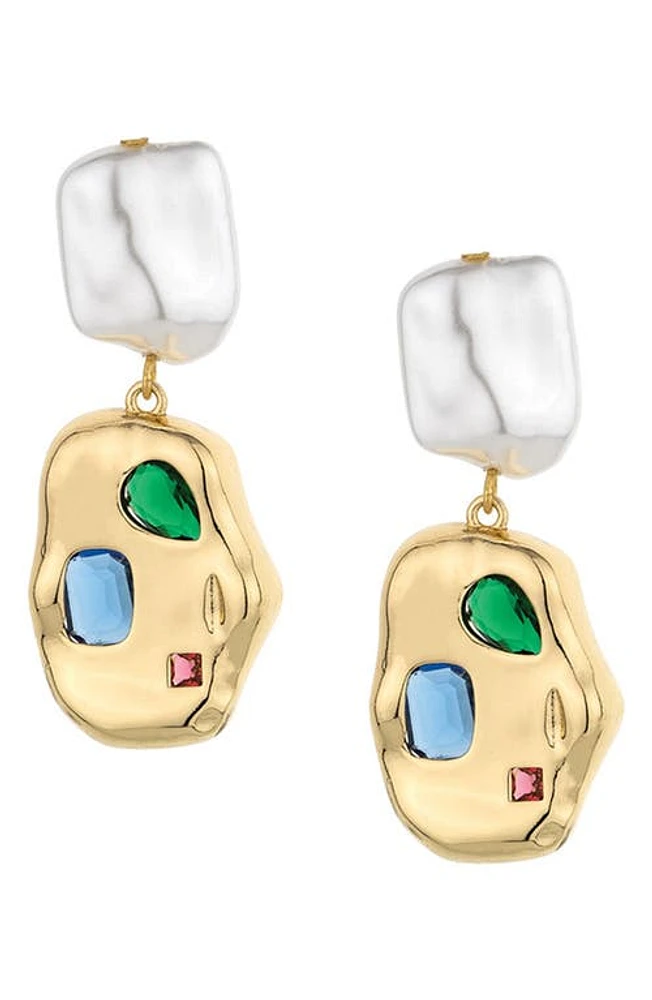 Ettika Rainbow Nugget Drop Earrings in Gold at Nordstrom