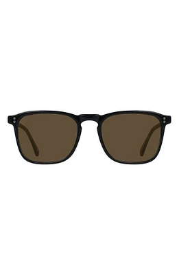 RAEN Wiley Polarized Square Sunglasses in Recycled Black/ Polar at Nordstrom