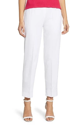 Ming Wang Knit Ankle Pants in White at Nordstrom, Size X-Large