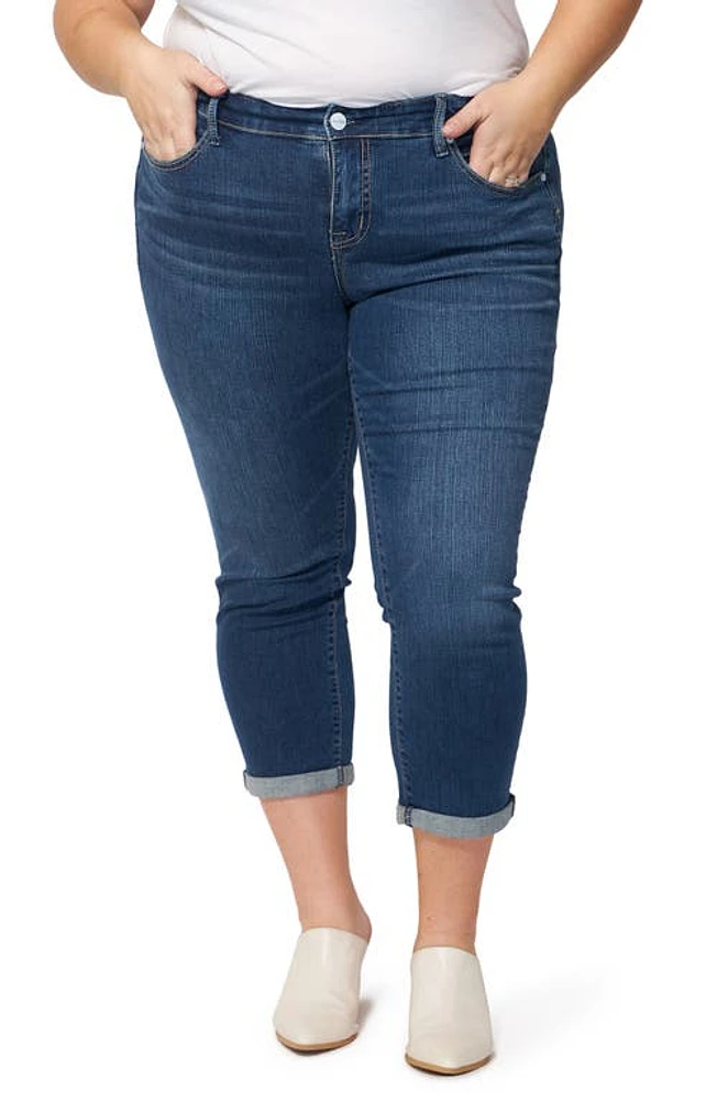 SLINK Jeans Rolled Cuff Boyfriend Royal at Nordstrom,