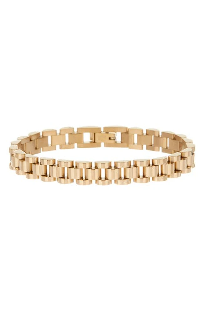 Luv AJ Timepiece Chain Bracelet in Gold at Nordstrom