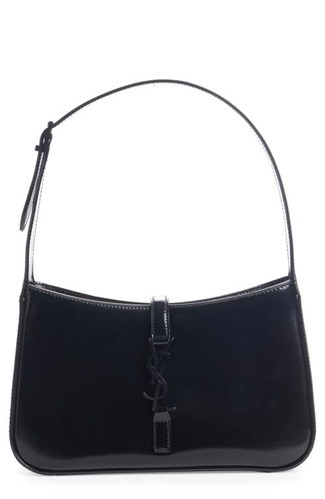 Saint Laurent Le 5 à 7 Leather Shoulder Bag in Nero at Nordstrom