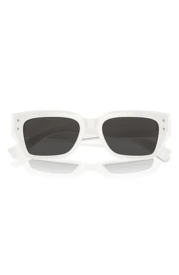 Dolce & Gabbana 52mm Cat Eye Sunglasses in White at Nordstrom