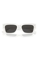 Dolce & Gabbana 52mm Cat Eye Sunglasses in White at Nordstrom