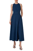 Akris punto Techno Taffeta Midi Dress Ink at Nordstrom,