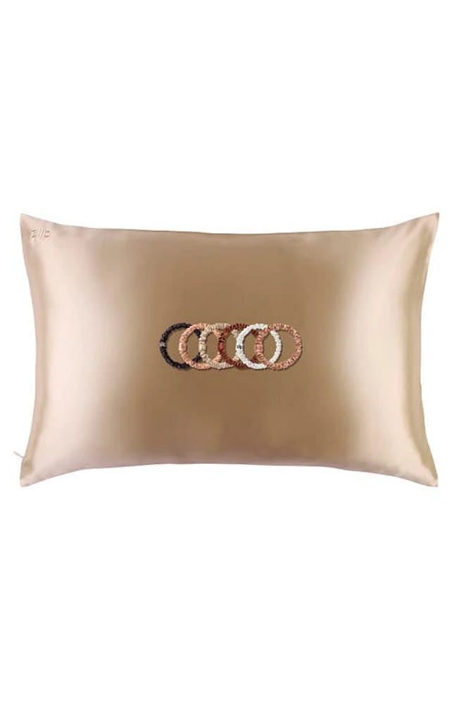 slip Pure Silk Pillowcase & Skinny Scrunchie Set (Nordstrom Exclusive) 128 Value in Caramel at Nordstrom