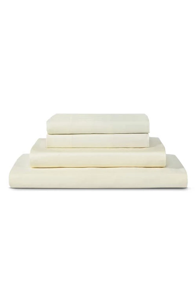 Sijo Eucalyptus Tencel Lyocell Sheet Set in Ivory at Nordstrom, Size Twin