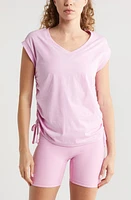 zella Cinchy Cinched Side Pima Cotton T-Shirt at Nordstrom,