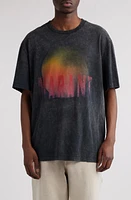 Isabel Marant Hugo Oversize Graphic T-Shirt Faded Black at Nordstrom,