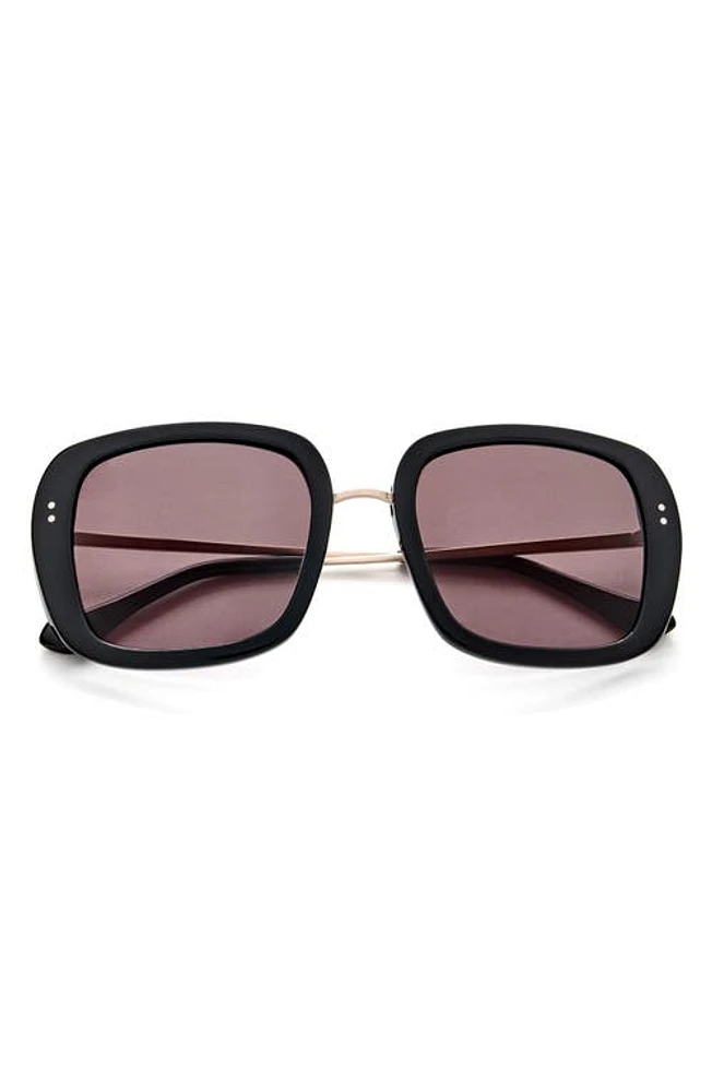 Gemma Styles Baker Street 52mm Square Sunglasses in Carbon at Nordstrom