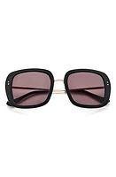 Gemma Styles Baker Street 52mm Square Sunglasses in Carbon at Nordstrom