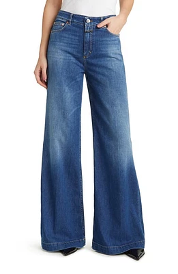 Closed Glow Up Wide Leg Jeans Dark Blue at Nordstrom,