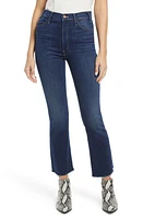 MOTHER The Hustler Frayed High Waist Ankle Flare Jeans in Home Movie at Nordstrom, Size 24