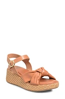 Söfft Farah Basketweave Platform Sandal Luggage at Nordstrom,