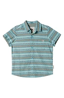 Quiksilver Kids' Vibrations Short Sleeve Woven Shirt Marine Blue at Nordstrom,