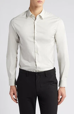 Tiger of Sweden Filbrodiex Extra Slim Fit Solid Button-Up Shirt Pearl White at Nordstrom,