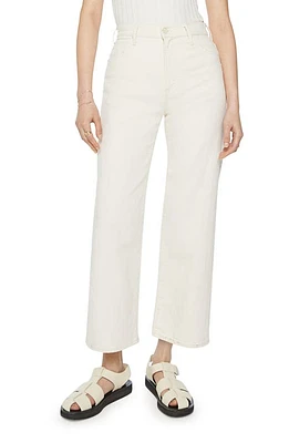 MOTHER The Dodger High Waist Wide Leg Ankle Jeans Act Natural at Nordstrom,