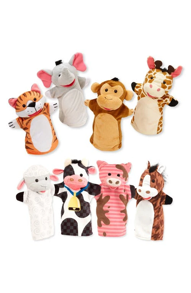 Melissa & Doug Farm Friends Hand Puppet Playset in Multi at Nordstrom