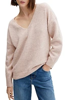 MANGO Oversize V-Neck Sweater Pastel at Nordstrom