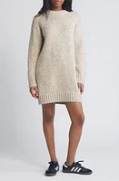 Topshop Oversize Sweater Dress Stone at Nordstrom,