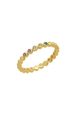 Bony Levy 14K Gold Semiprecious Stacking Ring in Yellow Gold/Mixed Stone at Nordstrom, Size 6.5