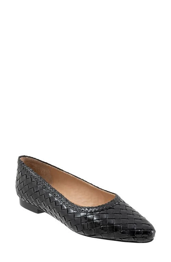 Trotters Emmie Flat Black at Nordstrom,