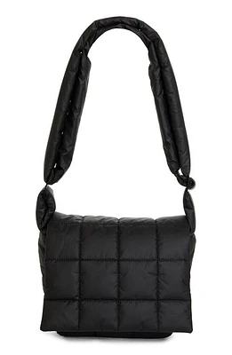 VeeCollective Porter Water Repellent Quilted Messenger Crossbody Bag in Matt Black at Nordstrom