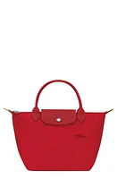 Longchamp Le Pliage Green Recycled Canvas Top Handle Bag in Tomato at Nordstrom