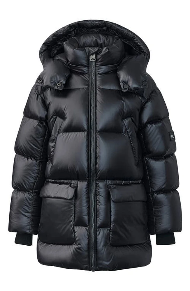 Mackage Kennie Down Hooded Puffer Coat Black at Nordstrom