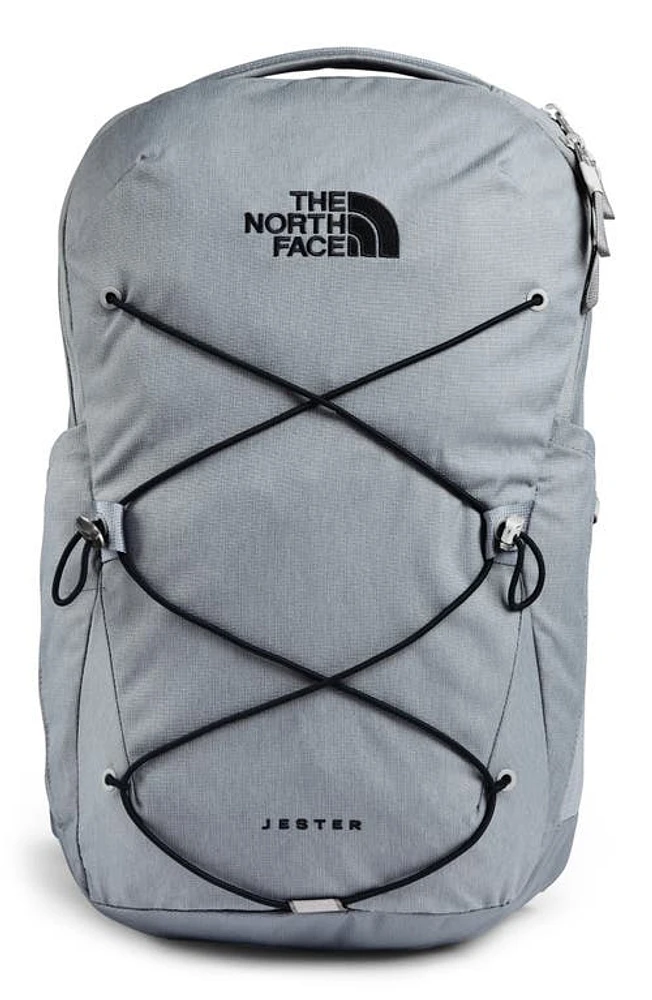 The North Face Jester Campus Backpack in Mid Grey Dark Heather/Black at Nordstrom