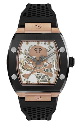 PHILIPP PLEIN The $keleton Silicone Strap Watch