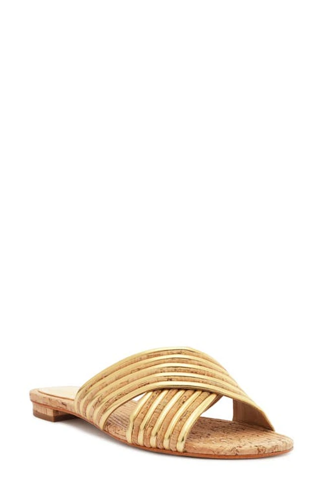 Schutz Latifah Sandal Ouro Claro/Natural at Nordstrom,