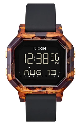 Nixon Siren Digital Silicone Strap Watch