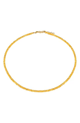 EF Collection Birthstone Beaded Necklace in Yellow Gold /Citrine at Nordstrom