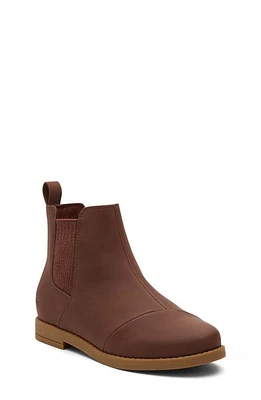 TOMS Kids' Charli Chelsea Boot Dark Brown at Nordstrom, M