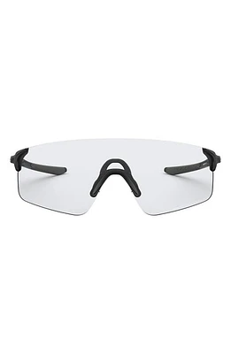 Oakley EVZero Blades 155mm Photochromatic Rimless Shield Sunglasses in Rubber Black/Photochromic at Nordstrom