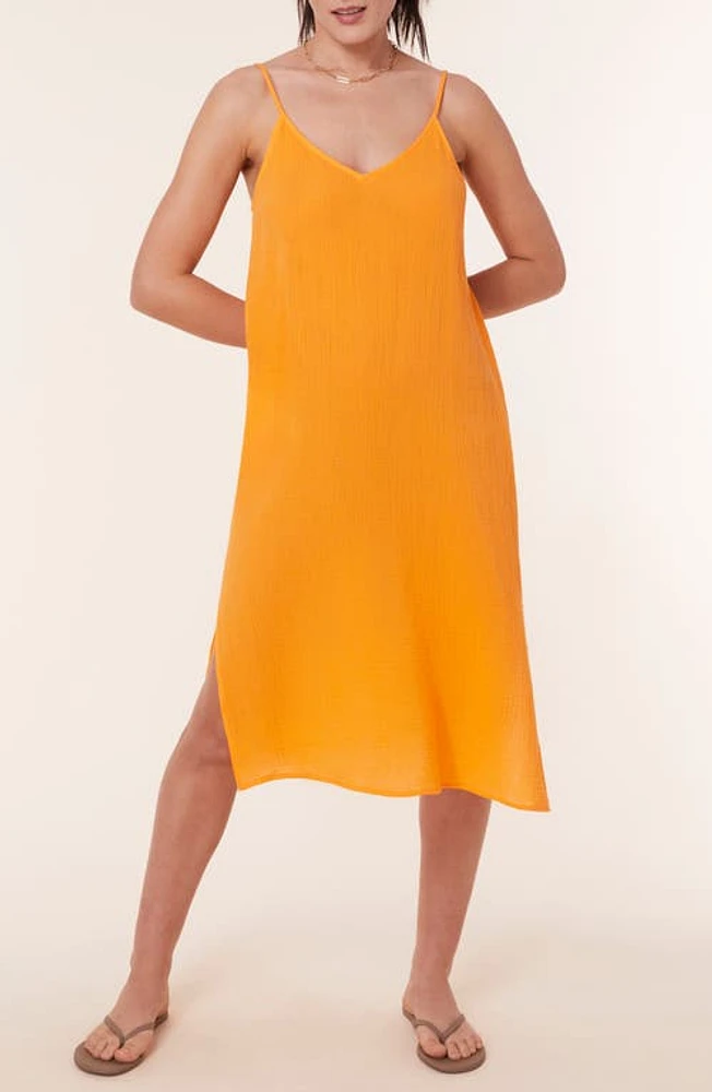 Andie The Barreta Cotton Gauze Cover-Up Slipdress Marigold at Nordstrom,